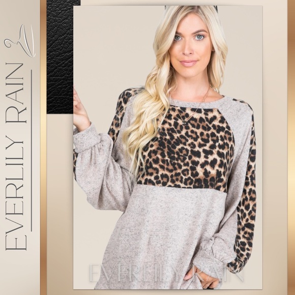 LAST ONE! Brushed Soft Leopard Print Top - Picture 9 of 14